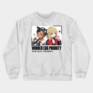 Wonder Egg Priority, Neiru Aonuma and Rika Kawai Crewneck Sweatshirt